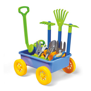 Kidoozie My First Gardening Set Kids Gardening Tools 16 Piece Set Includes Wagon Watering Can Pots And More For Kids Age