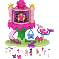 Polly Pocket Rainbow Funland Fairy Flight Ride Playset Polly Friend Dolls 15 Accessories Dispenser Feature For Surprises G