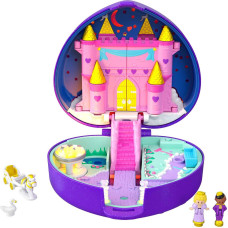 Polly Pocket Keepsake Collection Starlight Castle Compact Enchanted Castle Theme Special Box Polly Prince Dolls Carriage