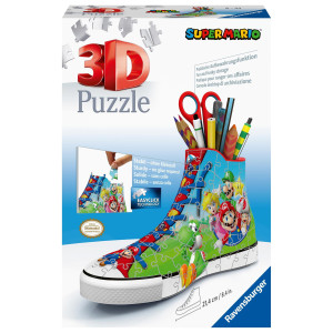 Ravensburger Super Mario Brothers Shoe 3D Jigsaw Puzzles for Kids & Adults Age 8 Years Up - 108 Pieces - No Glue Required