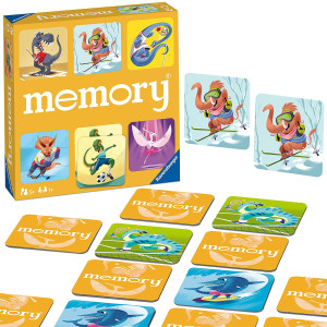 Ravensburger Dinosaur Sports Memory Game For Girls Boys Ages 3 To 5A Fun Fast Dino Memory Game