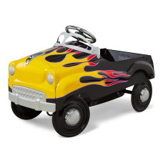 Kid Trax Toddler Classic Pedal Car Kids 35 Years Old Max Weight 60 Lbs Durable Steel Street Rod Large