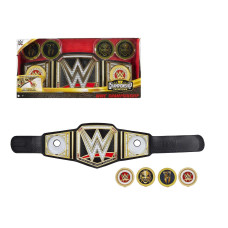 Mattel Wwe Championship Showdown Deluxe Role Play Title Authentic Styling With 4 Swappable Side Plates Adjustable Belt For Kid