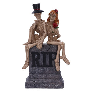 Nemesis Now True Love Never Dies Skeleton Lovers Wedding Figurine Grey 17Cm U5451T1