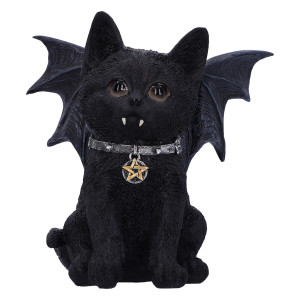 Nemesis Now Vampuss Black Bat Cat Figurine 16Cm Resin Black Black Bat Cat Figurine Vampuss Vampire Figurine Witch Gift Hal