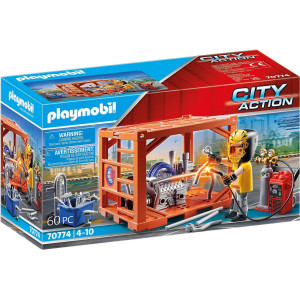 Playmobil City Action 70774 Container Manufacturer For Children Ages 4