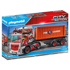 Playmobil City Action 70771 Truck With Cargo Container Rccompatible For Children Ages 4