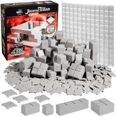 Monster Adventure Terrain 173Pc Paintable Core Building Set W Baseplate Fully Modular And Stackable 3D Tabletop World Builde