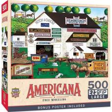 Masterpieces 500 Piece Ez Grip Jigsaw Puzzle For Adults, Family, Or Youth - Free Wheeling - 19.25"X26.75"