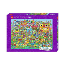 Heye Doodle Village 1000 Teile Puzzle Silver