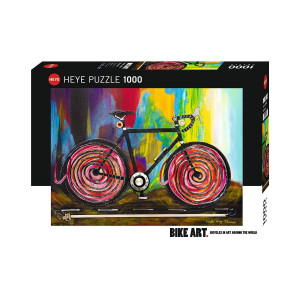 Heye Hy29950 Puzzles 1000 Pcbike Art Momentum Yellow