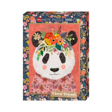 Heye Cuddly Panda 1000 Piece Jigsaw Puzzle Silver