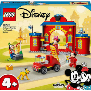 Lego 10776 Disney Mickey And Friends Fire Engine Station Building Toy For Kids 4 Plus Years Old With Minnie Mouse Firefighter