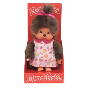 Monchhichi Pop N Candy Girl With Candy Dress Plush Doll