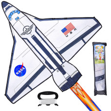 Joyin Spaceship Kite Easy To Fly Huge Kites For Kids And Adults With 2625 Ft Kite String Large Beach Kite For Outdoor Games An