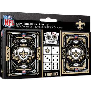 New Orleans Saints 2pk cardsDice Set