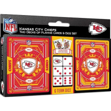 Kansas city chiefs 2pk cardsDice Set