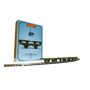 Hornby R60014 Lmr Flat Bed Wagon Pack Green