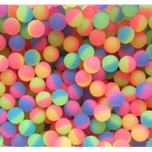 15 Neon Icy Frosted Super High Bounce Balls Hi Bouncy Superball Cat Toy 27Mm 1