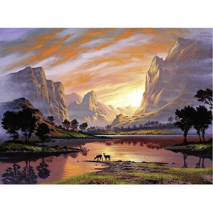 Ravensburger Great Outdoors Puzzle Series Tranquil Sunset 300 Piece Jigsaw Puzzle For Adults 82125 Every Piece Is Unique S