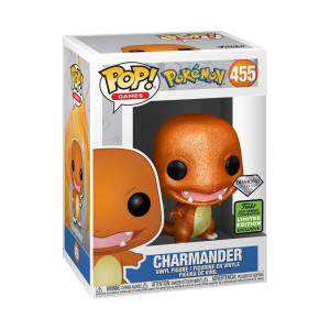 Pop Pokemon 455 Charmander Diamond Glitter Vinyl Figure 2021 Spring Convention Exclusive