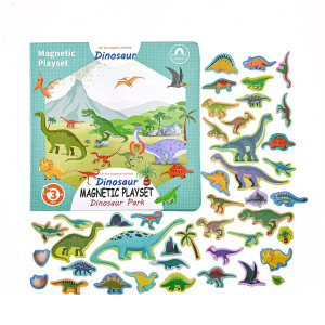 Dinosaurs Fridge Magnets For Kids 50 Pcs Refrigerator Magnets For Toddlers Create A Scene Magnetic Play Sticker Book Travel Ga