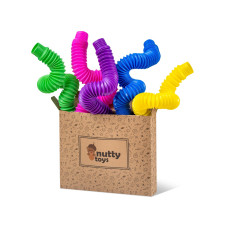 NUTTY TOYS Jumbo XXL Pop Tubes - Sensory Fidget Toy,