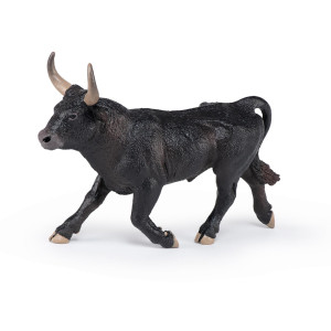 Papo Handpainted Figurine Farmyard Friends Camargue Bull 51182 Collectible For Children Suitable For Boys And Girls