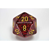 Chessex 34Mm Single Speckled Mercury D20 Die, 20 Sides, Polyhedral Die, Table Game Accessories, Role Play, Dungeons And Dragons(D&D)