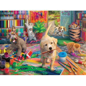 Ravensburger Cute Crafters 750 Piece Large Format Jigsaw Puzzle For Adults 16801 Every Piece Is Unique Softclick Technology