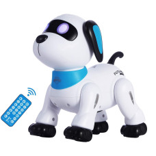 Yiman Remote Control Robot Dog Toy Programmable Interactive Smart Dancing Robots For Kids 5 And Up Rc Stunt Toy Dog With Sou