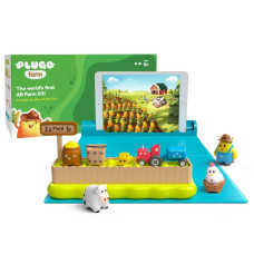 Plugo Farm By Playshifu Kitapp Interactive Farm Toys With Ar Barn And Animal Figurines For Kids Age 4 Stem Learning Bi