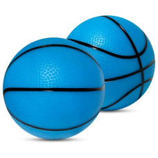 Botabee 5Inch Glow In The Dark Small Basketball 2 Pack Glowing Basketball Toys For Mini Basketball Hoop Soft And Lightwei