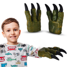 Dr Dingus Dinosaur Hand Puppets Dinosaur Claws Pair Fun And Realistic Design Ideal For Puppet Show Gag Present Kids Toy