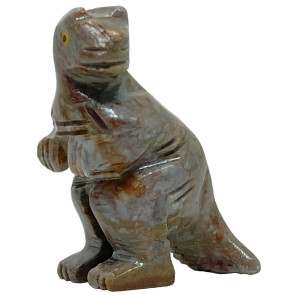 Nelson Creations Llc 15 Inch Trex Tyrannosaurus Rex Dinosaur Handcarved Soapstone Animal Totem Figurine