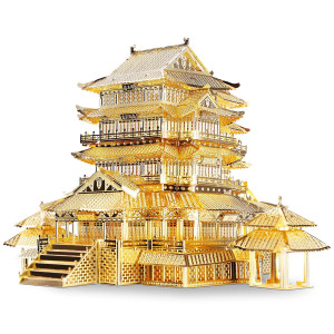 Piececool 3D Metal Puzzle For Adults Tengwang Pavilion Metal Model Kit Chinese Famous Architecture Building Kit Diy Craft Brai