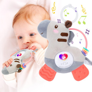 Musical Baby Teething Toys With Soft Lightteething Toys For Babies 0 3 6 9 12 Monthsbpa Free Washable Plush Infant Toys With H