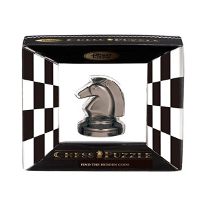 Hanayama Black Cast Puzzle Premium Series Chess Piece Puzzle Knight Decorative Product