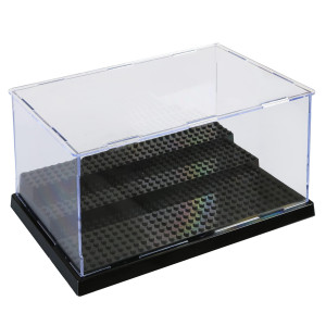 Jds Toy Store Acrylic Display Case For Brick Figures 15 X 435 X 305 Figure Display Case In Black