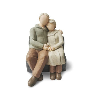 Camsoon Couple Anniversary Sculpted Handpainted Figure Gifts Husband And Wife Wedding Handpainted Figurine Gift Happy 20Th