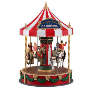 Lemax Christmas Cheer Carousel Battery Operated 45V 14821