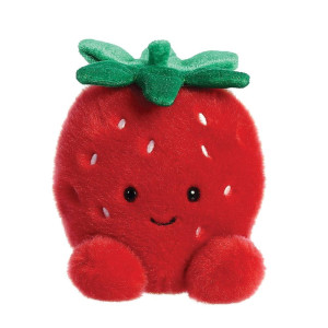 Aurora 33573 Palm Pals Juicy Strawberry 5In Soft Toy Red