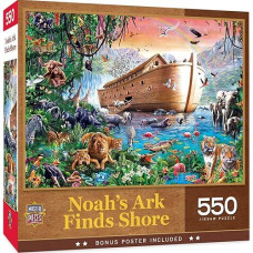 Masterpieces 550 Piece Jigsaw Puzzle For Adults, Family, Or Kids - Noah'S Ark Finds Shore - 18"X24"