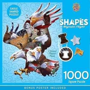Masterpieces 1000 Piece Jigsaw Puzzle For Adults, Family, Or Kids - Majestic Flight - 23.5"X32.15"