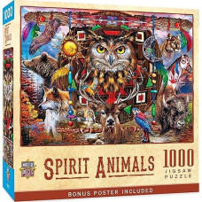 Masterpieces 1000 Piece Jigsaw Puzzle For Adults, Family, Or Kids - Spirit Animals - 19.25"X26.75"