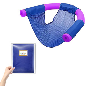 The Dreidel Company Pool Noodle Floating Mesh Chair For Floating Pool Noodle Only Swimming Net Lounge Chair Seat Great For Wat