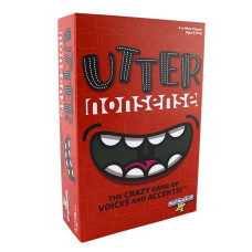 Playmonster Utter Nonsense The Crazy Game Of Voices And Accents Ridiculous Family Fun Ages 8 420 Players Red