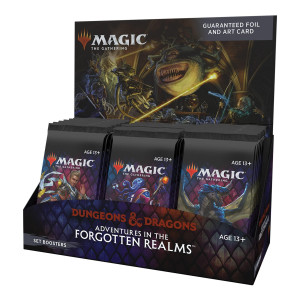 Magic The Gathering Adventures In The Forgotten Realms Set Booster Box 30 Packs 360 Magic Cards Black