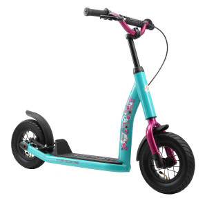 Star Scooter Kick Scooter Air Tires For Kids 5 Year Old Boy Girl Push Scooter 10 Inch New Gen Height Adjustable Mint