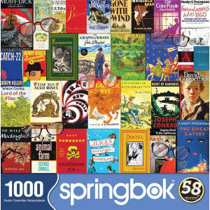 Springbok 1000 Piece Jigsaw Puzzle Nostalgic Novels Made In Usa